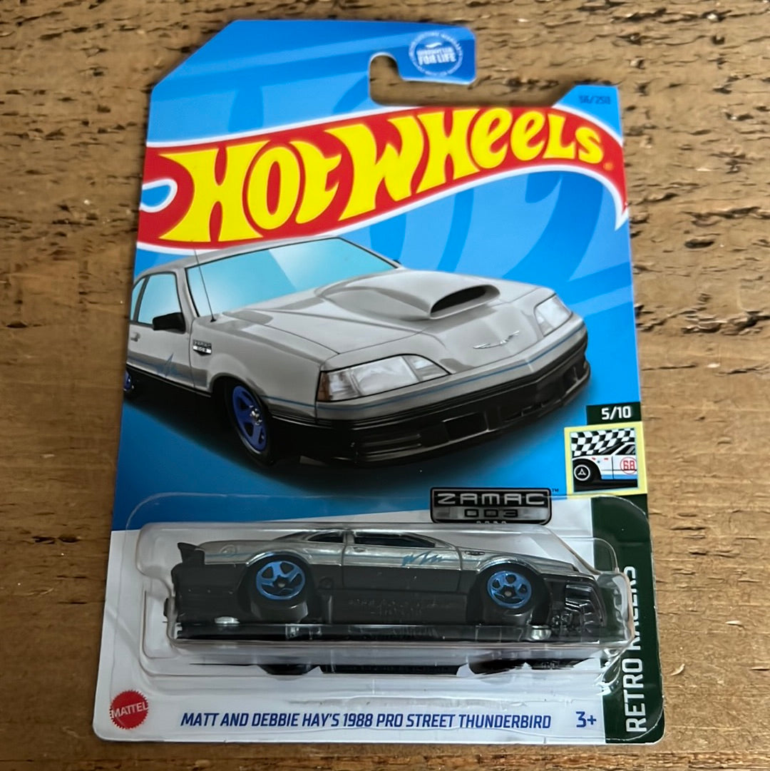Hot Wheels US Exclusive Zamac Matt And Debbie Hays 1988 Pro Street Thunderbird