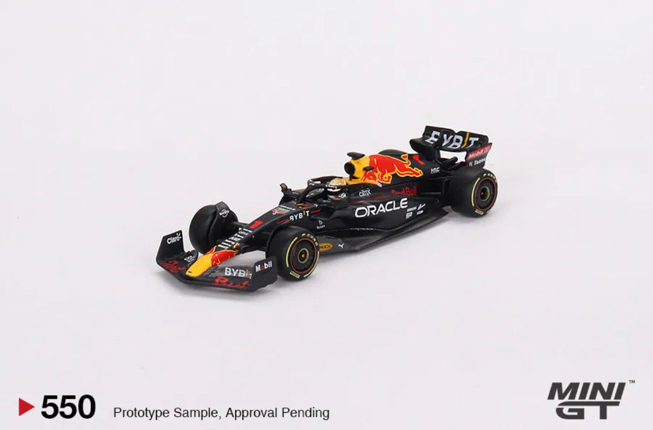 Mini GT Oracle Red Bull Racing RB18 Max Verstappen 2022 Monaco Grand Prix #550