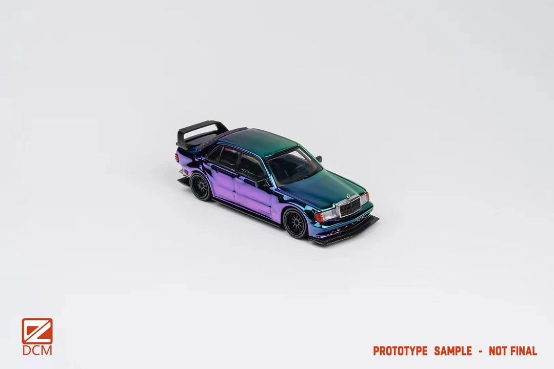 DCM Model Mercedes Benz 190E Restomod Electroplated Purple