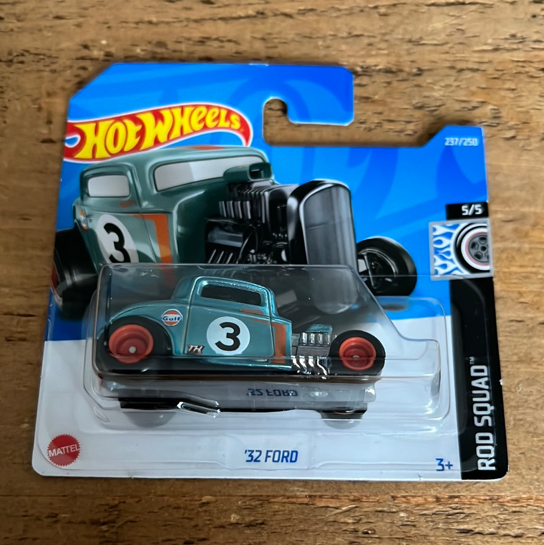 Hot Wheels Super Treasure Hunt 32 Ford Gulf Short Card