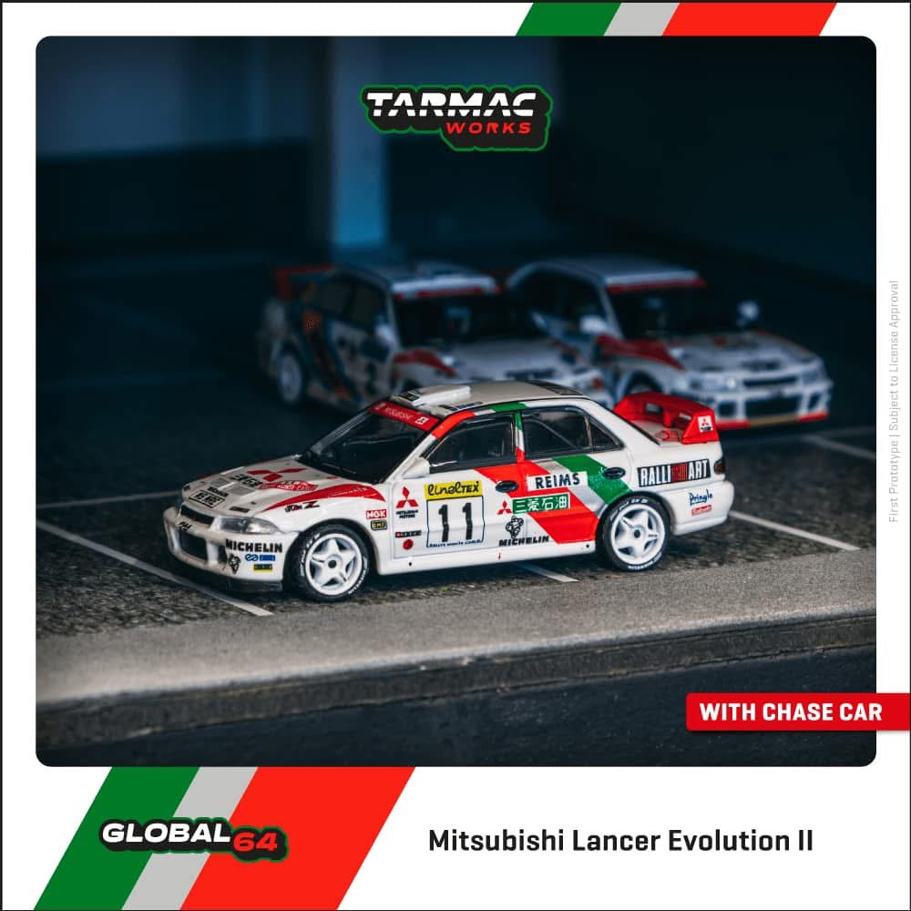 Tarmac Works Mitsubishi Lancer Evolution II Rallye Monte Carlo 1995