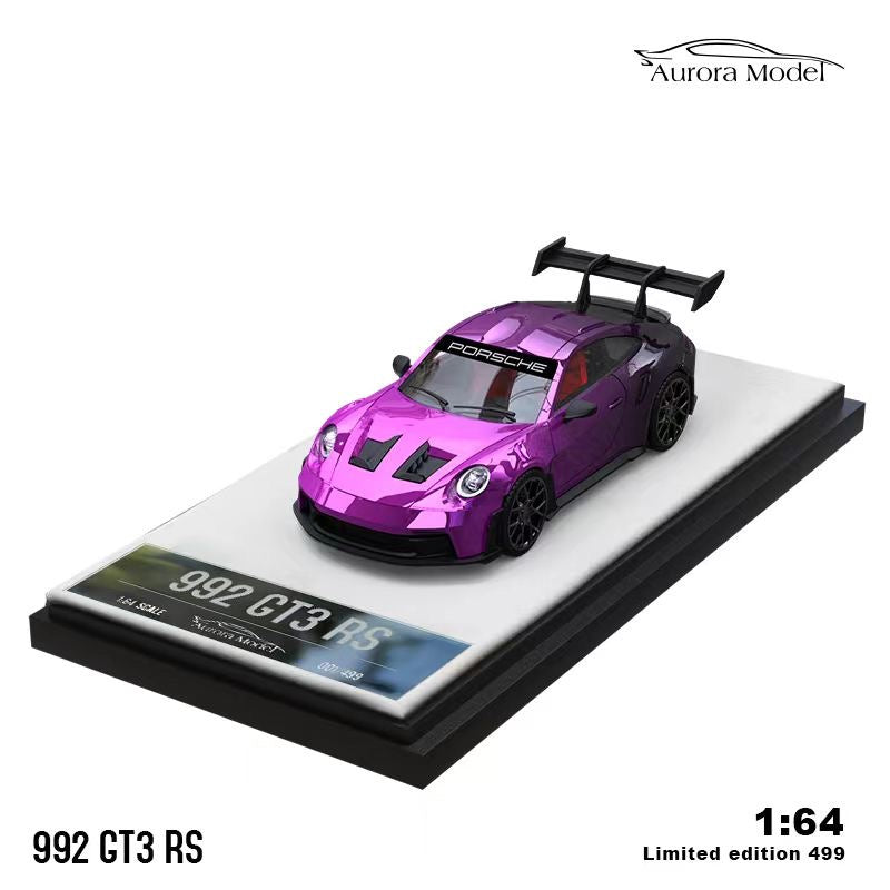 Aurora Model Porsche 992 GT3 RS Purple Chrome