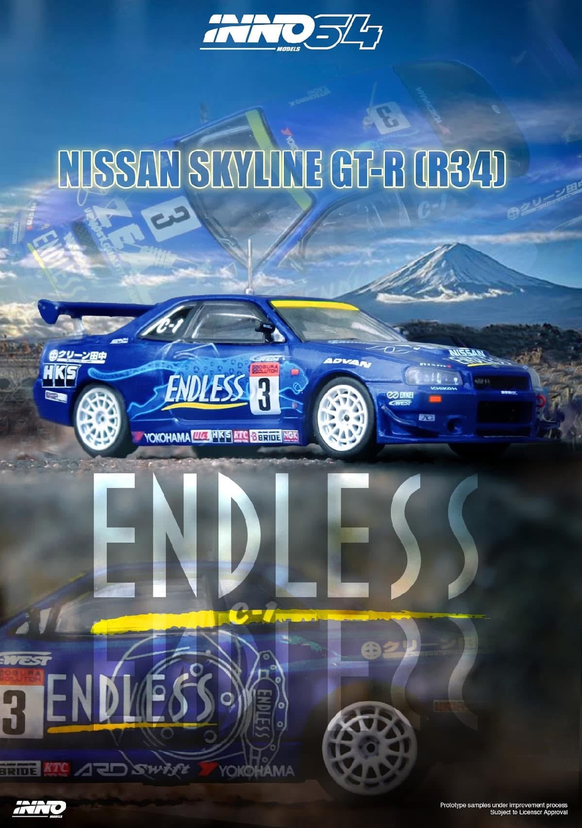 Inno64 Nissan Skyline R34 GTR Endless Advan