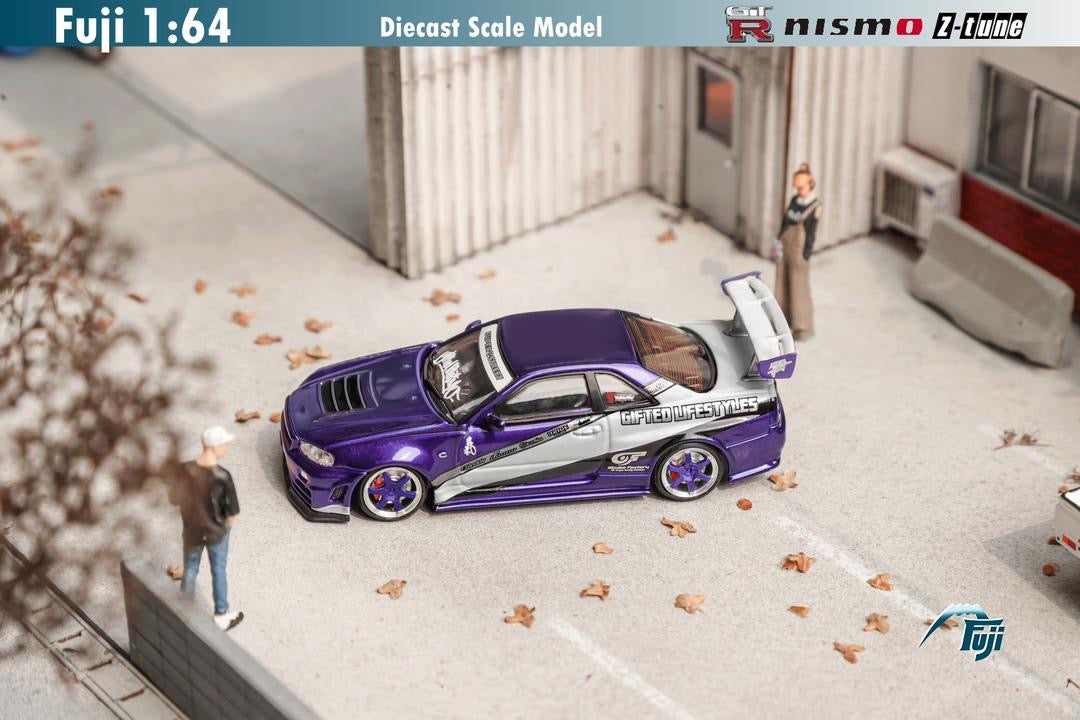 Fuji Model Nissan Skyline R34 GTR Purple