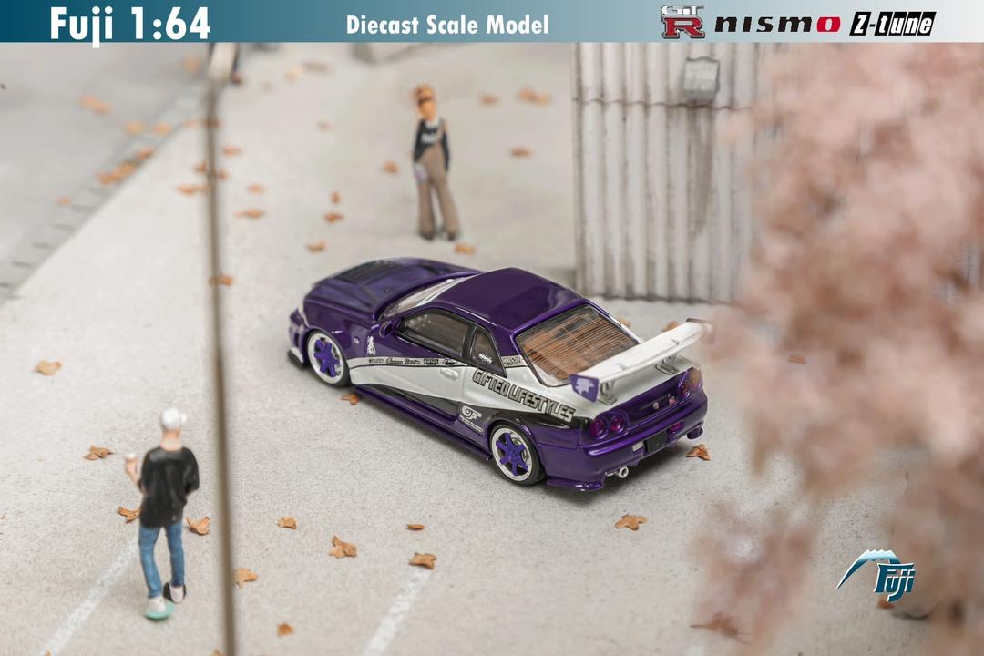 Fuji Model Nissan Skyline R34 GTR Purple