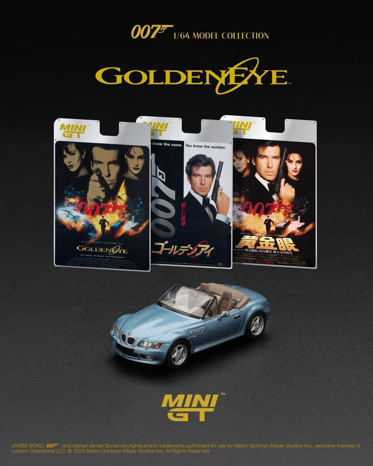 Mini GT James Bond 007 Goldeneye BMW Z3 #914