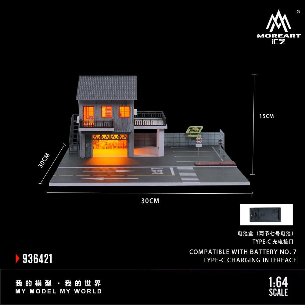 MoreArt Diorama Japanese Auto Repair Shop