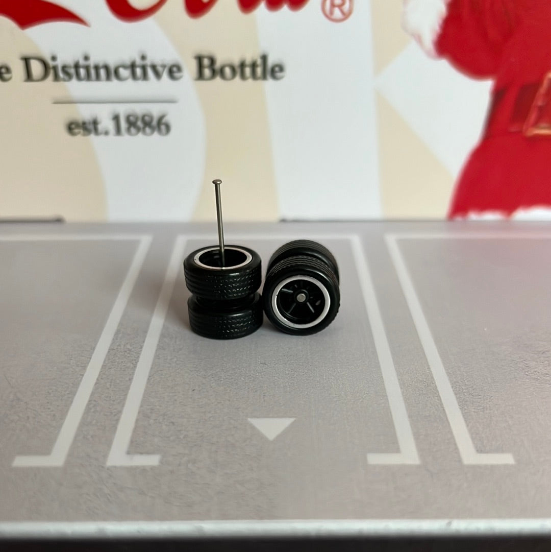 Premium Real Rider Wheels 5 Spoke 12mm Black/Chrome