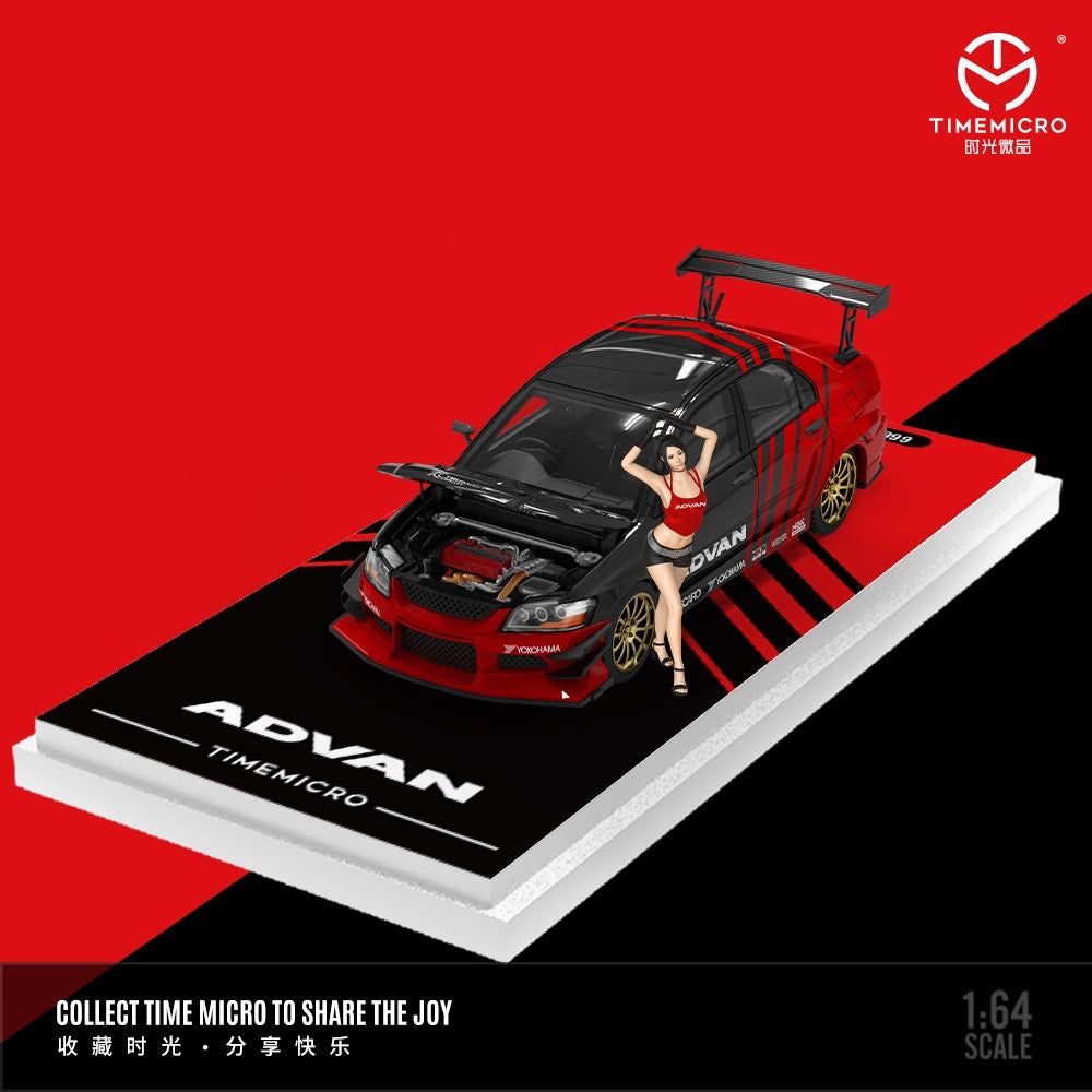 Time Micro Advan Mitsubishi Lancer Evolution 9 With Figure