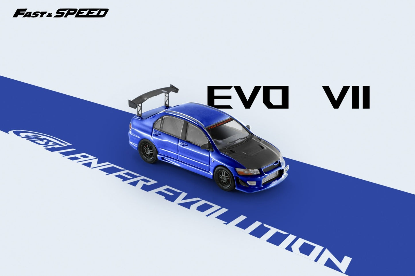 Fast & Speed Mitsubishi Lancer Evolution VII Blue