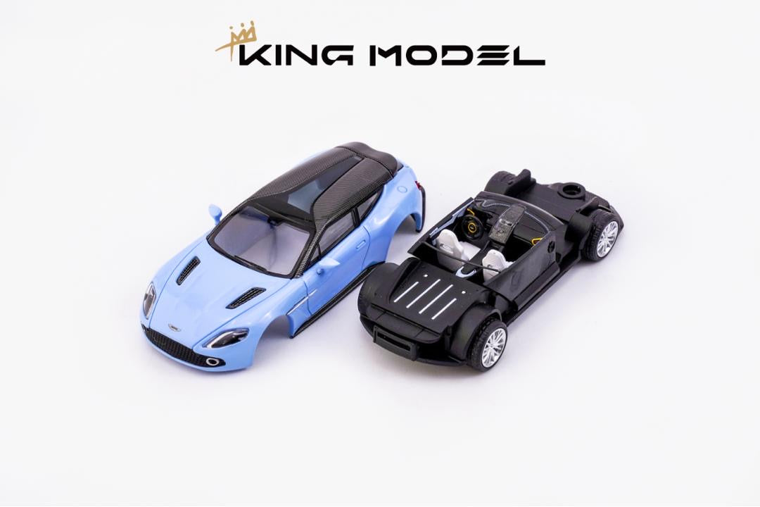 King Model Aston Martin Vanquish Zagato Shooting Brake Blue