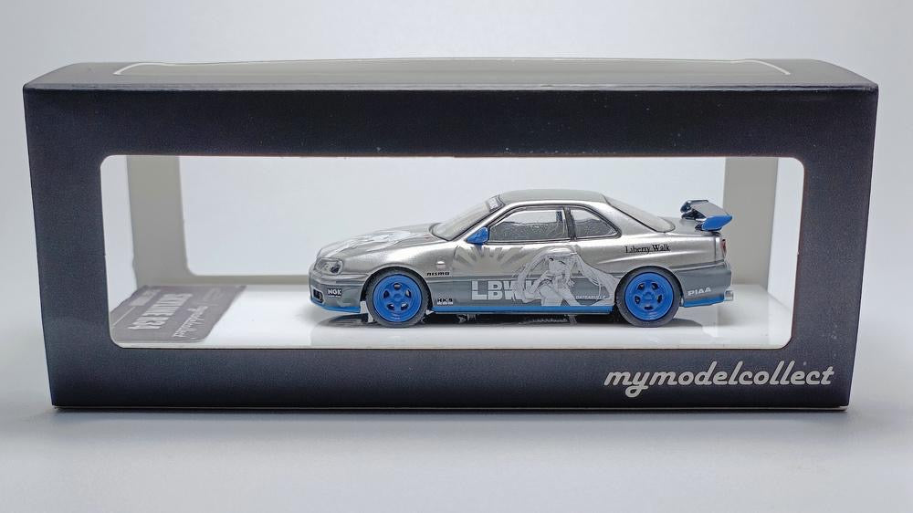 Model Collect Nissan Skyline R34 GTT Silver