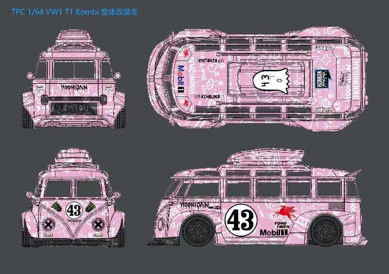 TPC Model Volkswagen T1 Bus Hoonipig Livery