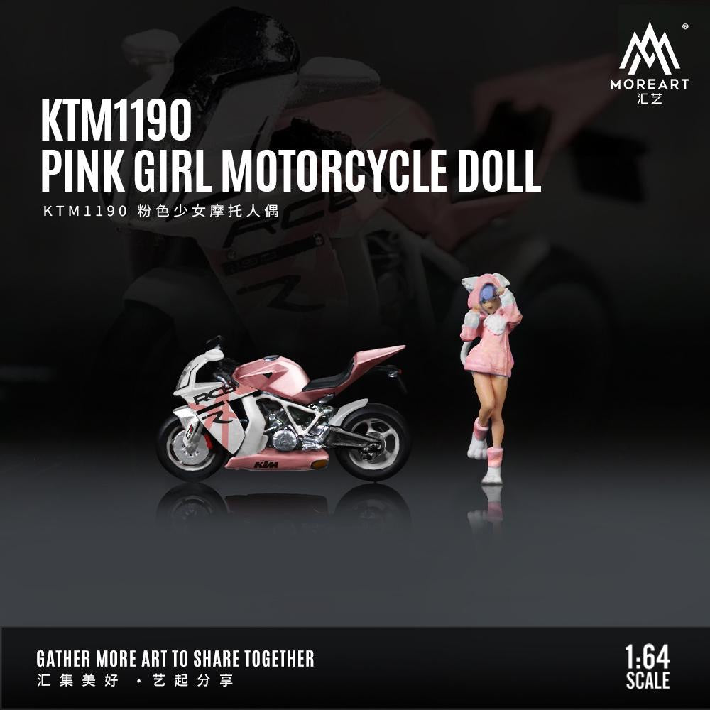 MoreArt KTM1190 Motorbike & Pink Girl Figure