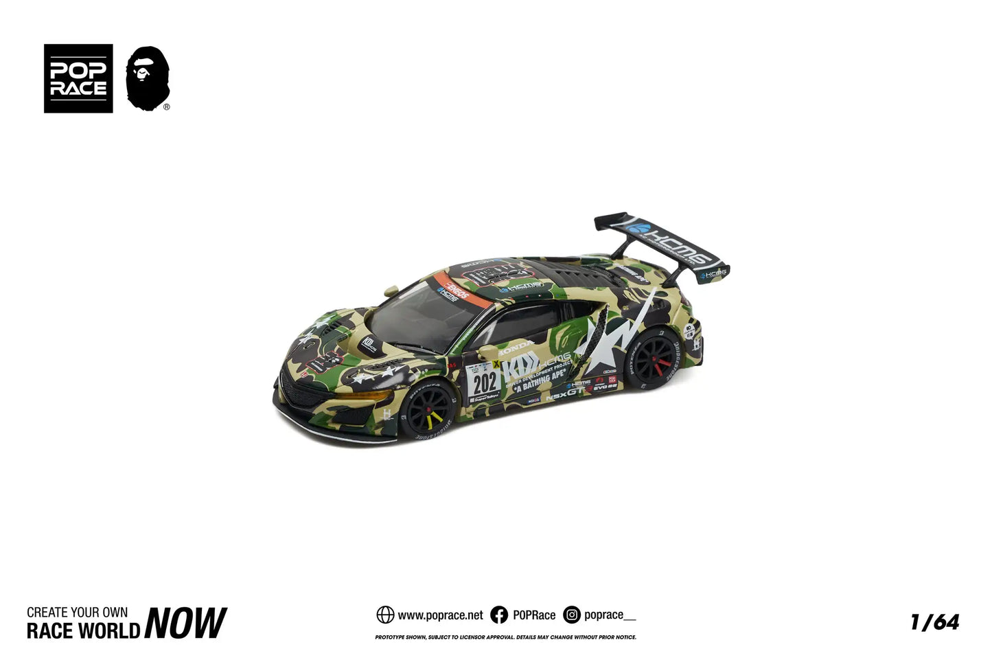 Pop Race x Bape Honda NSX GT3 Evo 22