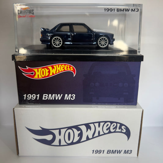 Hot Wheels RLC Acrylic 1991 BMW M3 E30 Blue