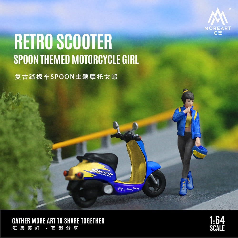 More Art Spoon Sports Retro Scooter & Figure