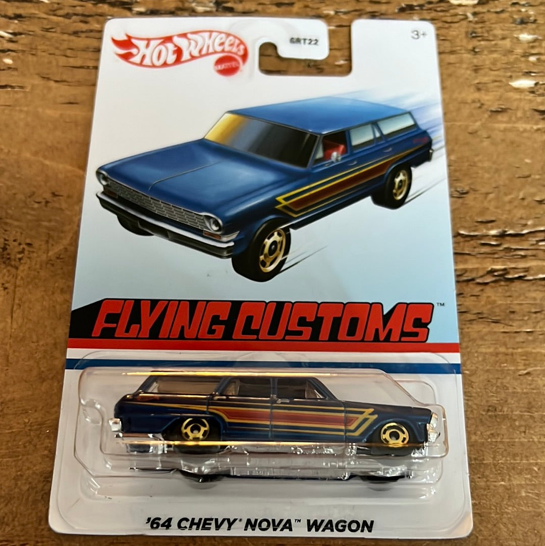 Hot Wheels US Exclusive Flying Customs 64 Chevy Nova Wagon