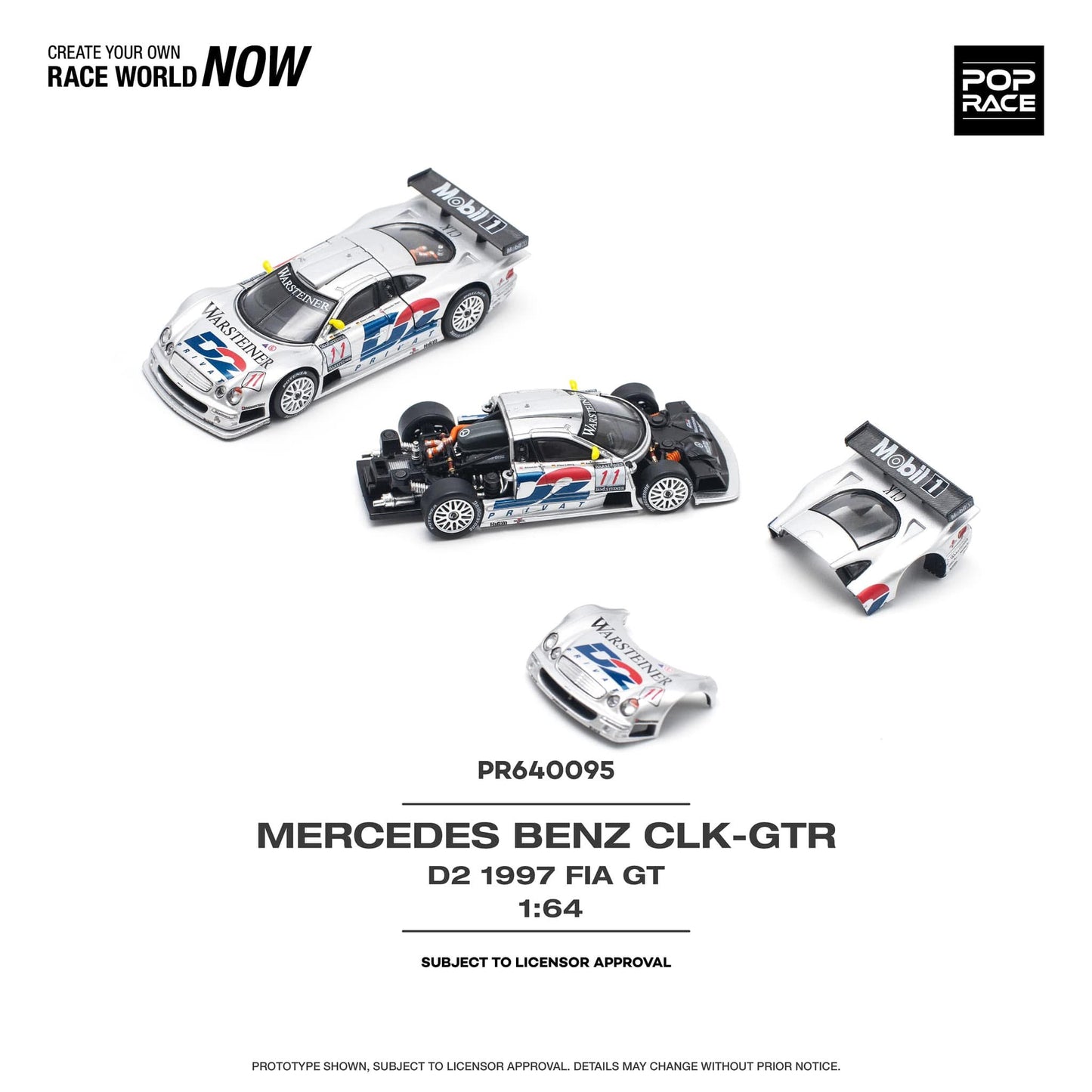 Pop Race Mercedes CLK GTR D2 1997 FIA GT