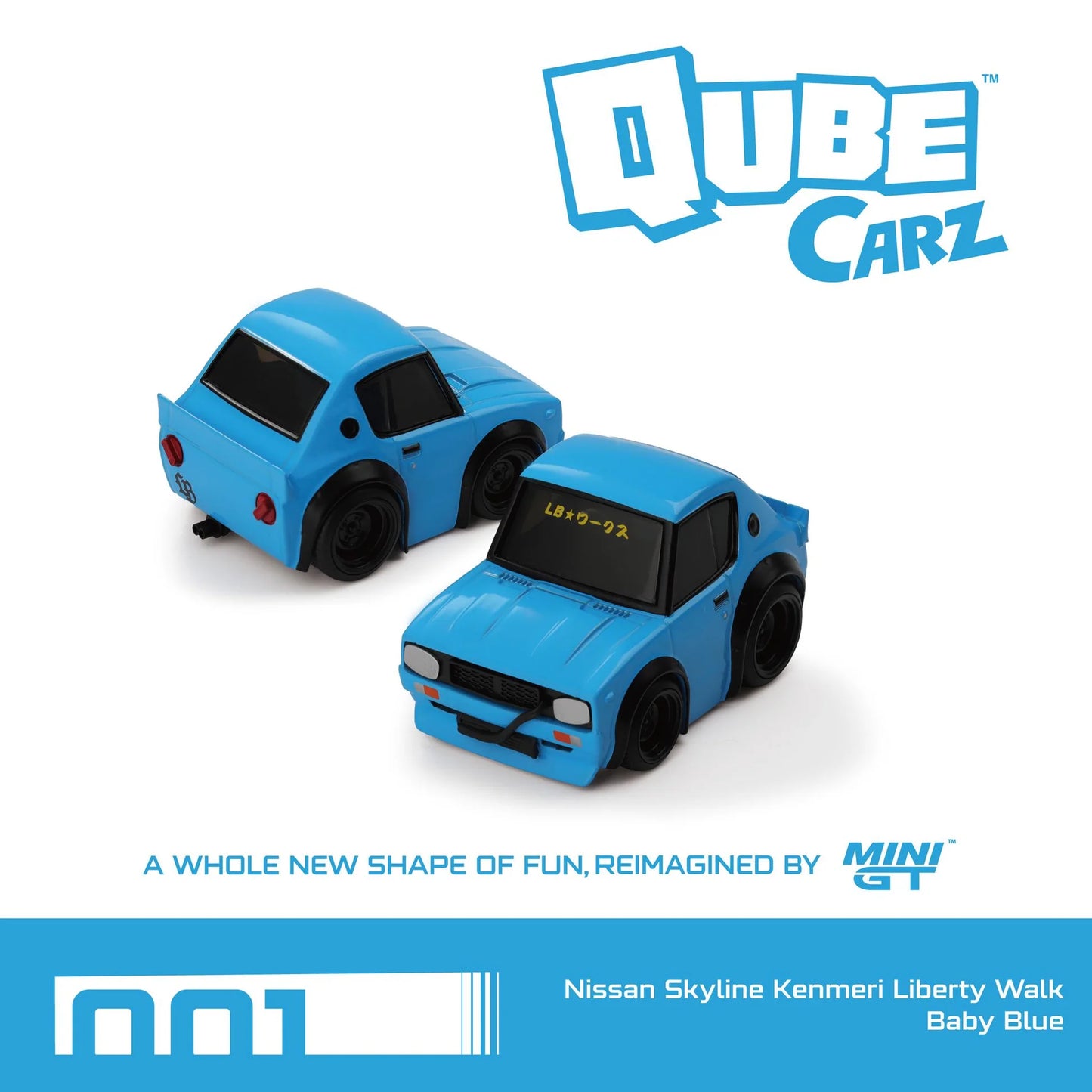 Mini GT Qube Carz Nissan Skyline Kenmeri Liberty Walk #001