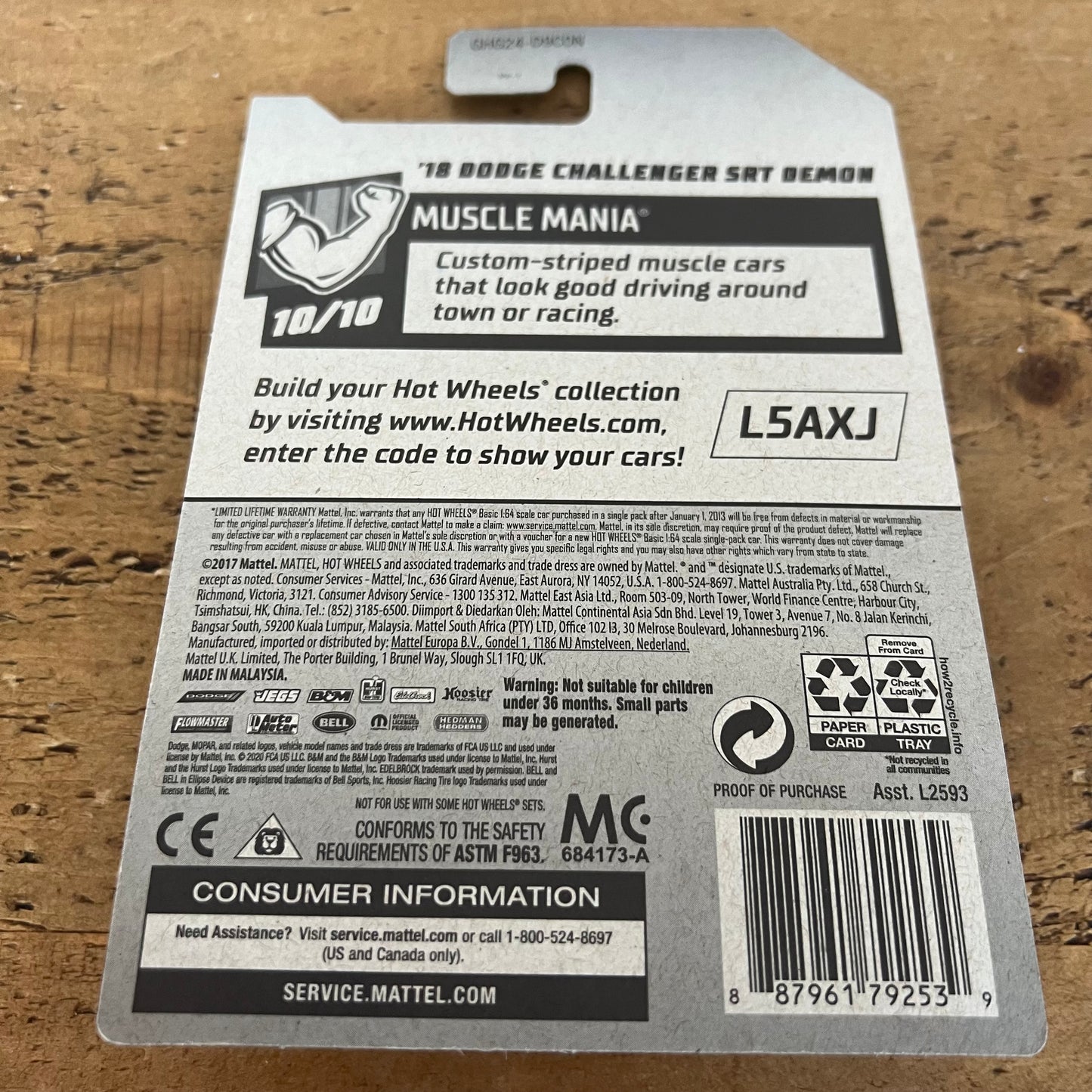 Hot Wheels Super Treasure Hunt ‘18 Dodge Challenger SRT Demon