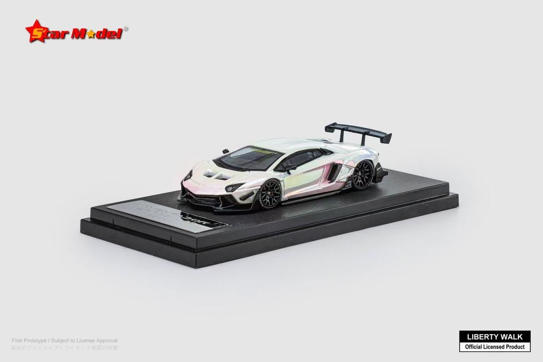 Star Model LBWK Lamborghini Aventador LP700-4 Electroplated White