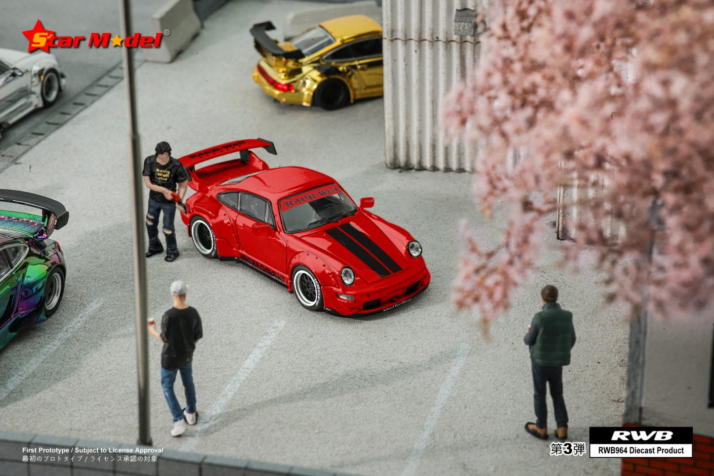Star Model Porsche 964 RWB Red