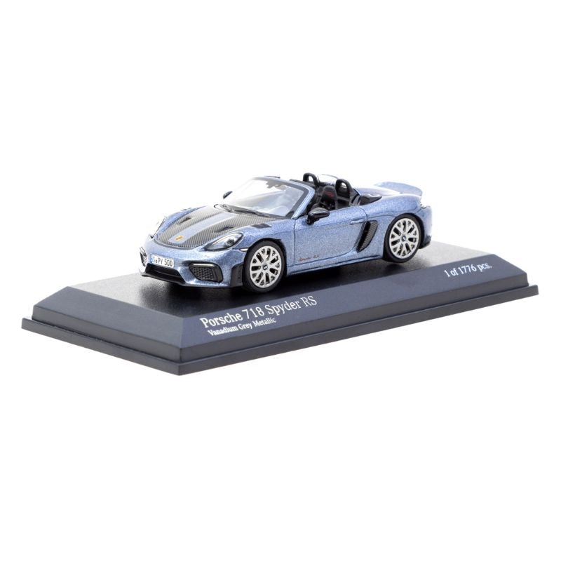 Tarmac Works x Minichamps Porsche 718 Spyder RS Vanadium Grey
