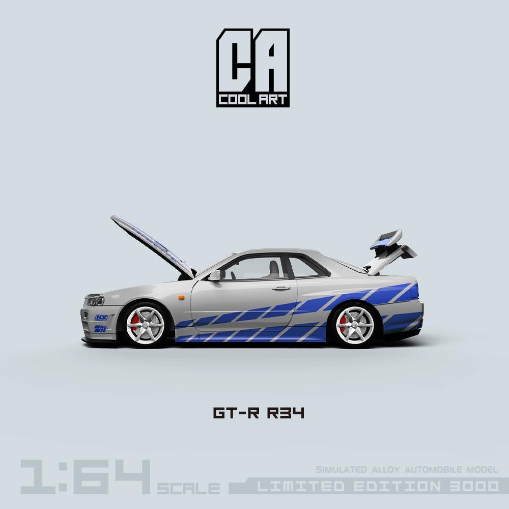 Cool Art Nissan Skyline R34 GTR Fast & Furious