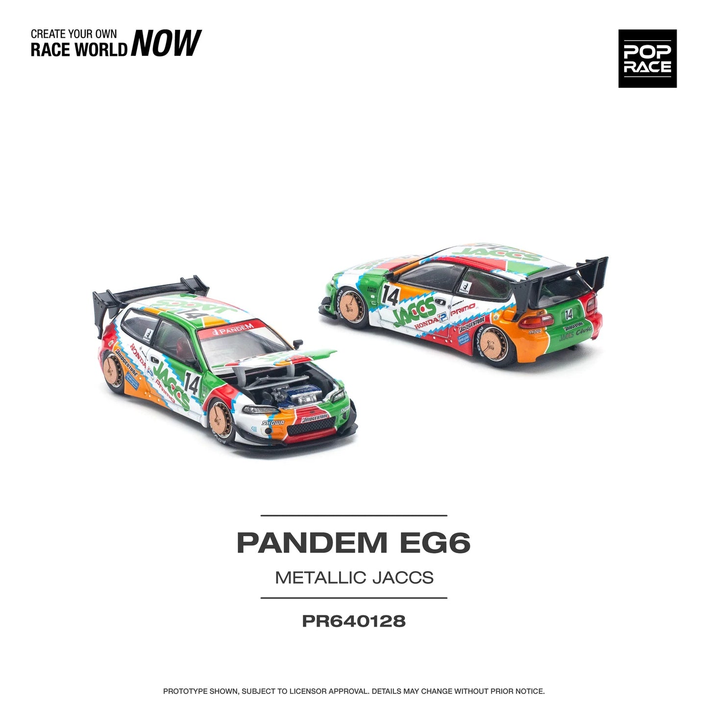 Pop Race Pandem Honda Civic EG6 Jaccs