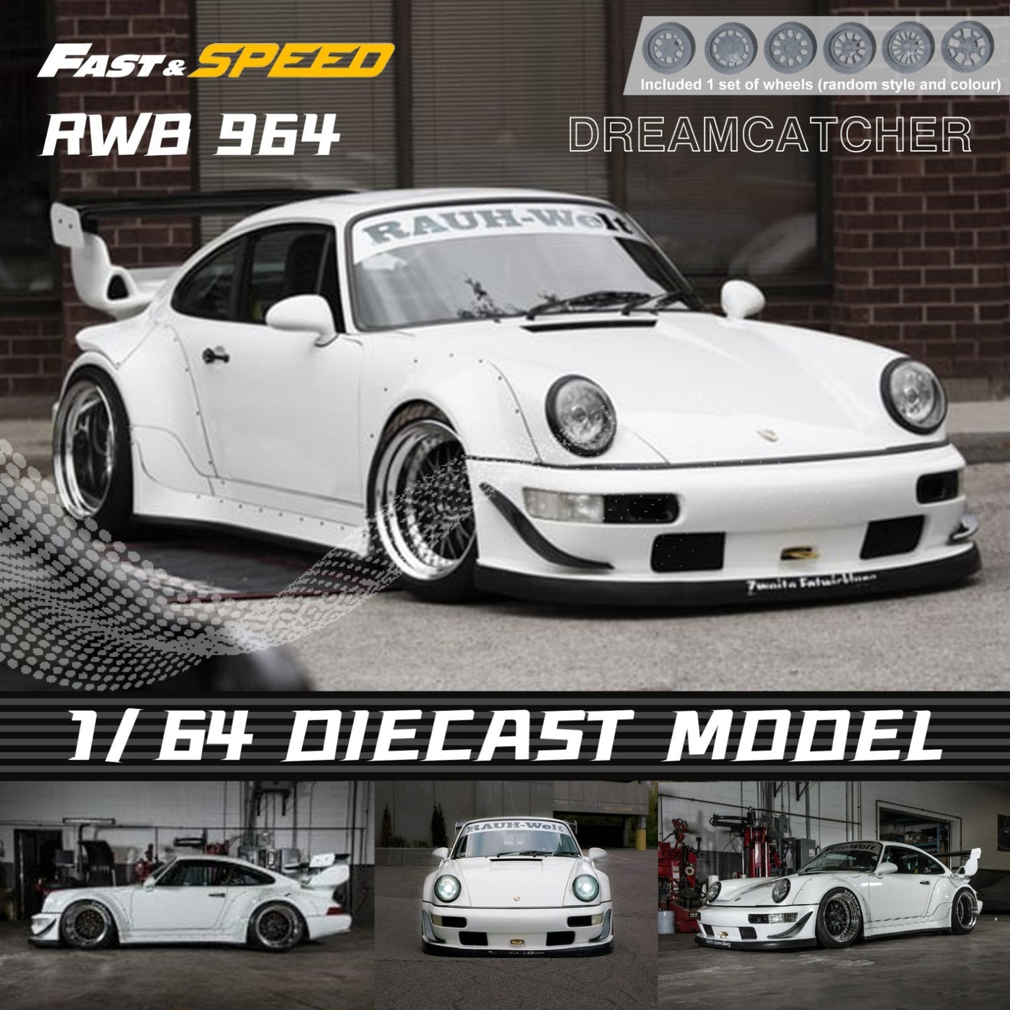 Fast & Speed Porsche 964 RWB White