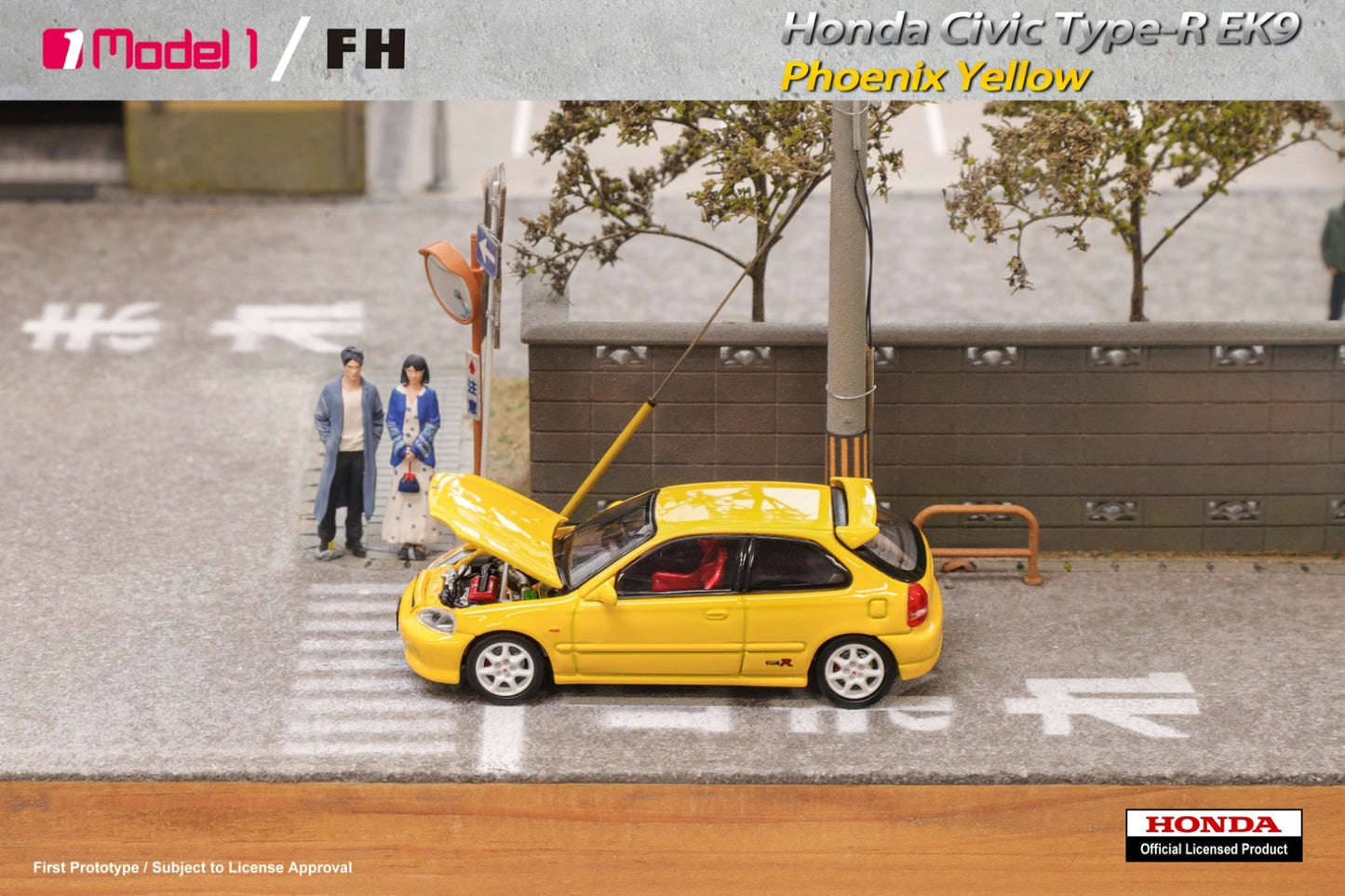 Focal Horizon x Model One Honda Civic EK9 Type R Yellow