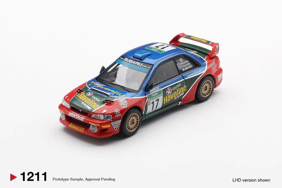 Mini GT Subaru Impreza WRC98 2000 Rally New Zealand #1211