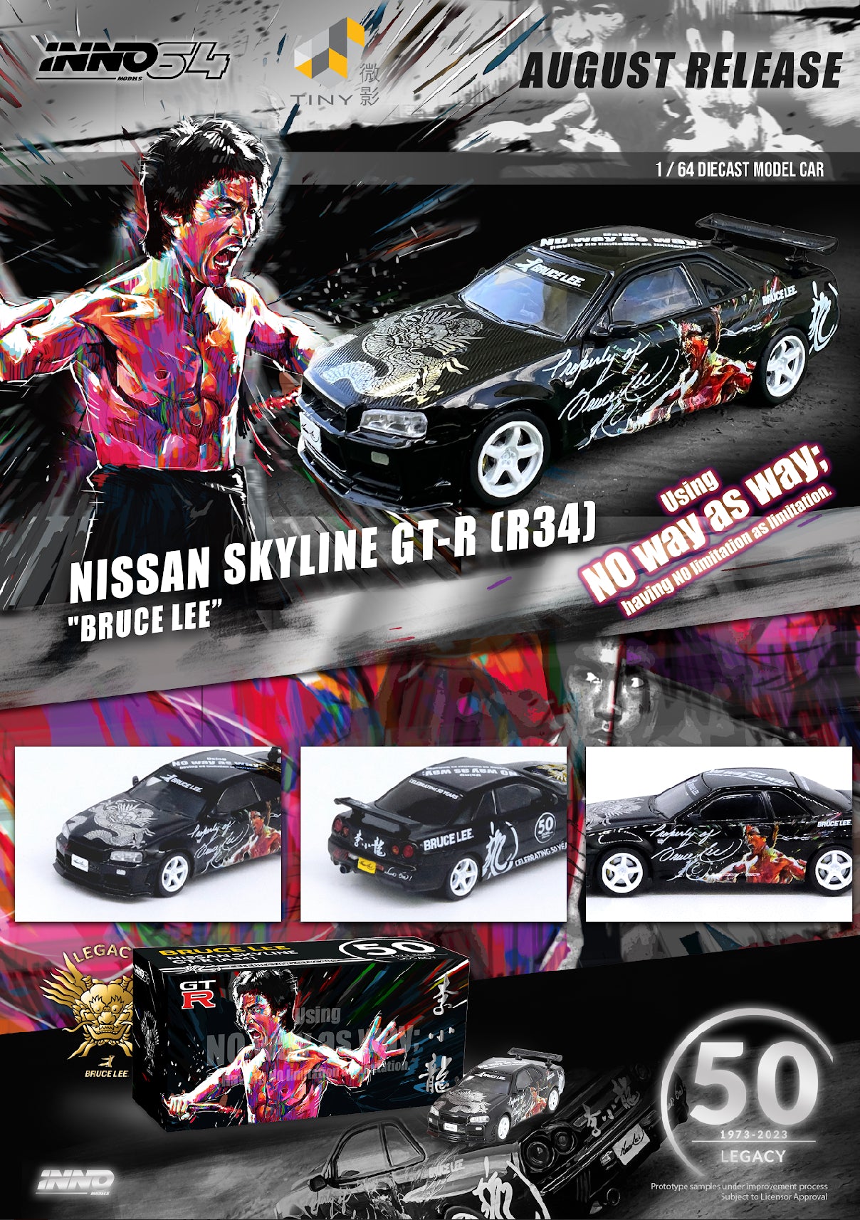 Inno64 Bruce Lee Nissan Skyline R34 GTR