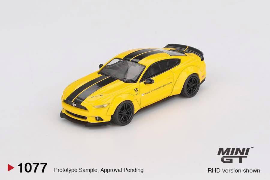 Mini GT LB Works Ford Mustang Triple Yellow #1077
