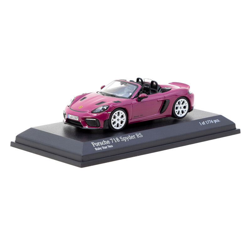 Tarmac Works x Minichamps Porsche 718 Spyder RS Ruby Star Neo