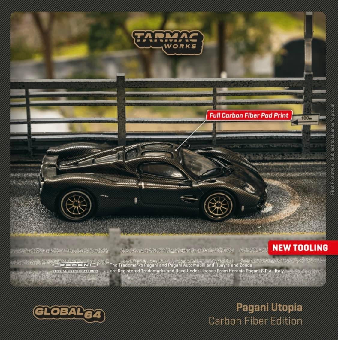 Tarmac Works Pagani Utopia Carbon Fibre Edition