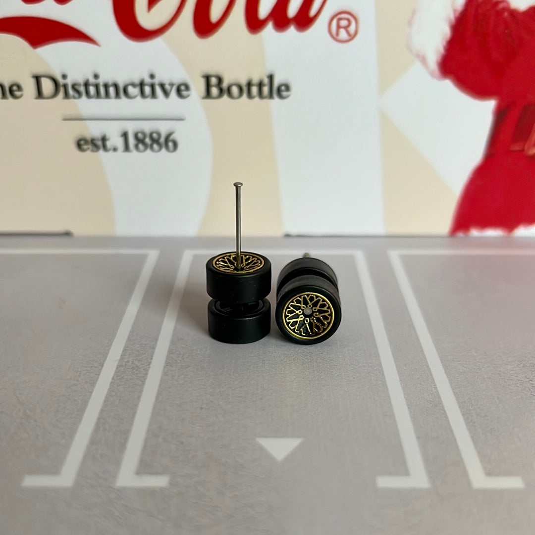 Premium Real Rider Wheels BBS Style 10mm Gold