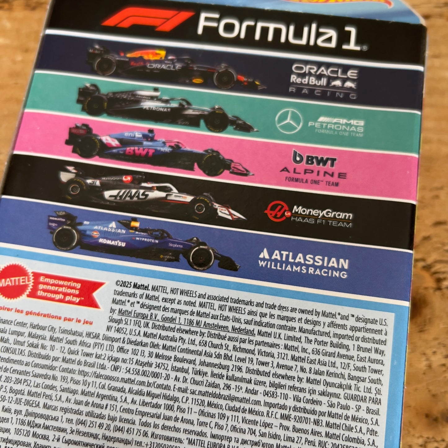 Hot Wheels 5 Pack Formula 1