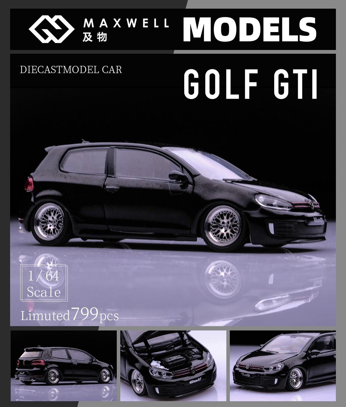 Maxwell Volkswagen Golf GTI MK6 Black Modified