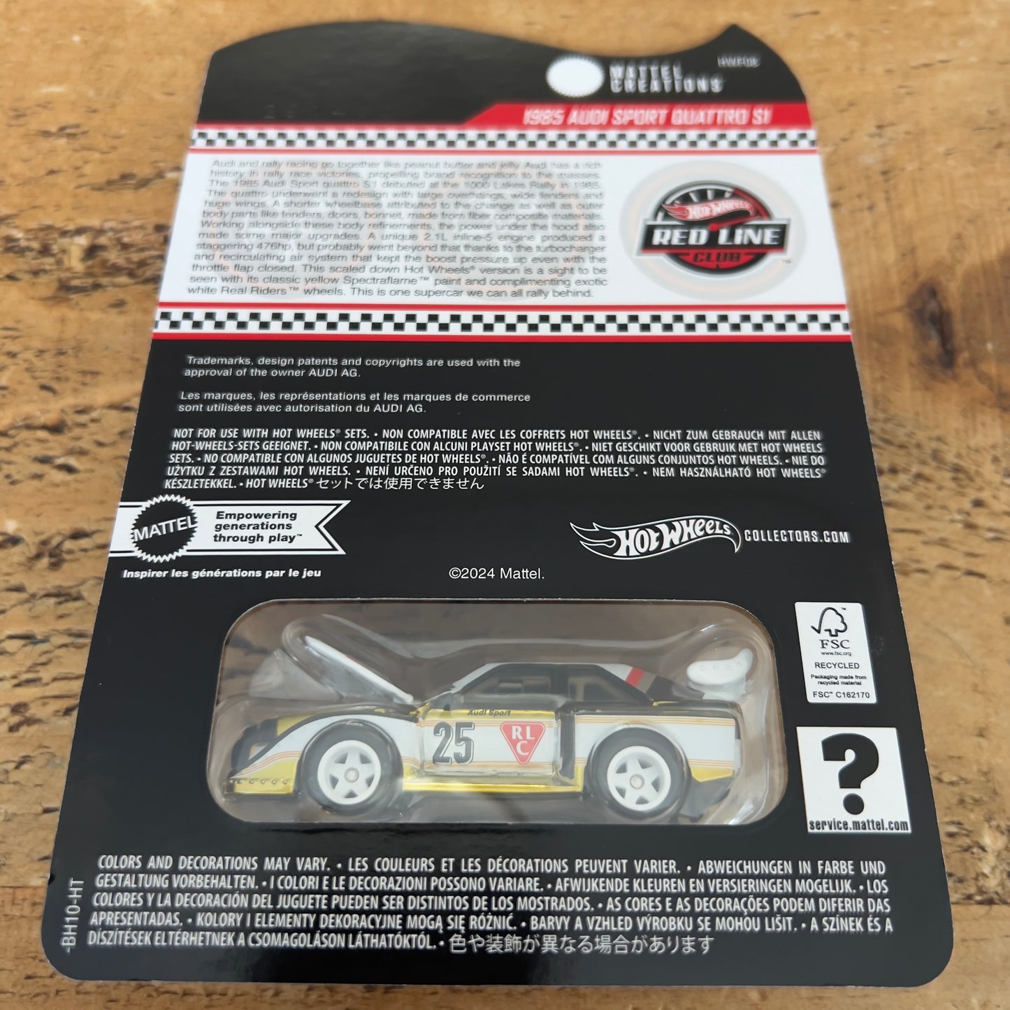 Hot Wheels RLC 1985 Audi Sport Quattro S1