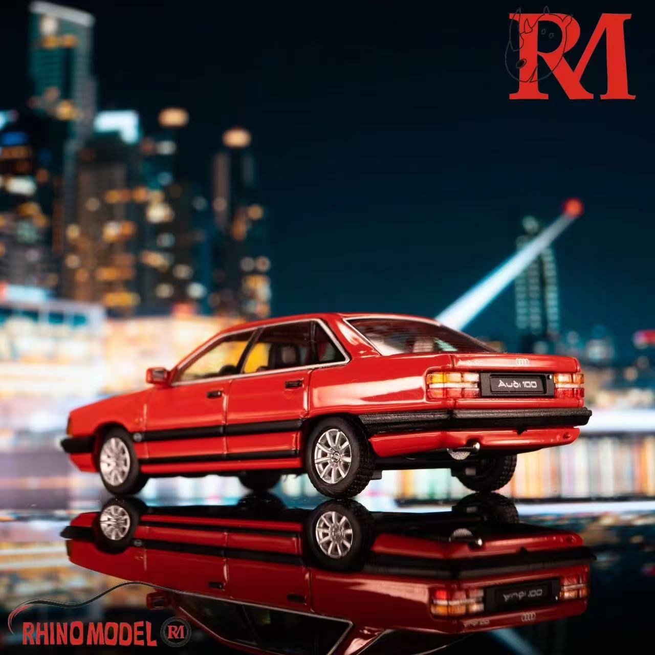 Rhino Model Audi 100 Red