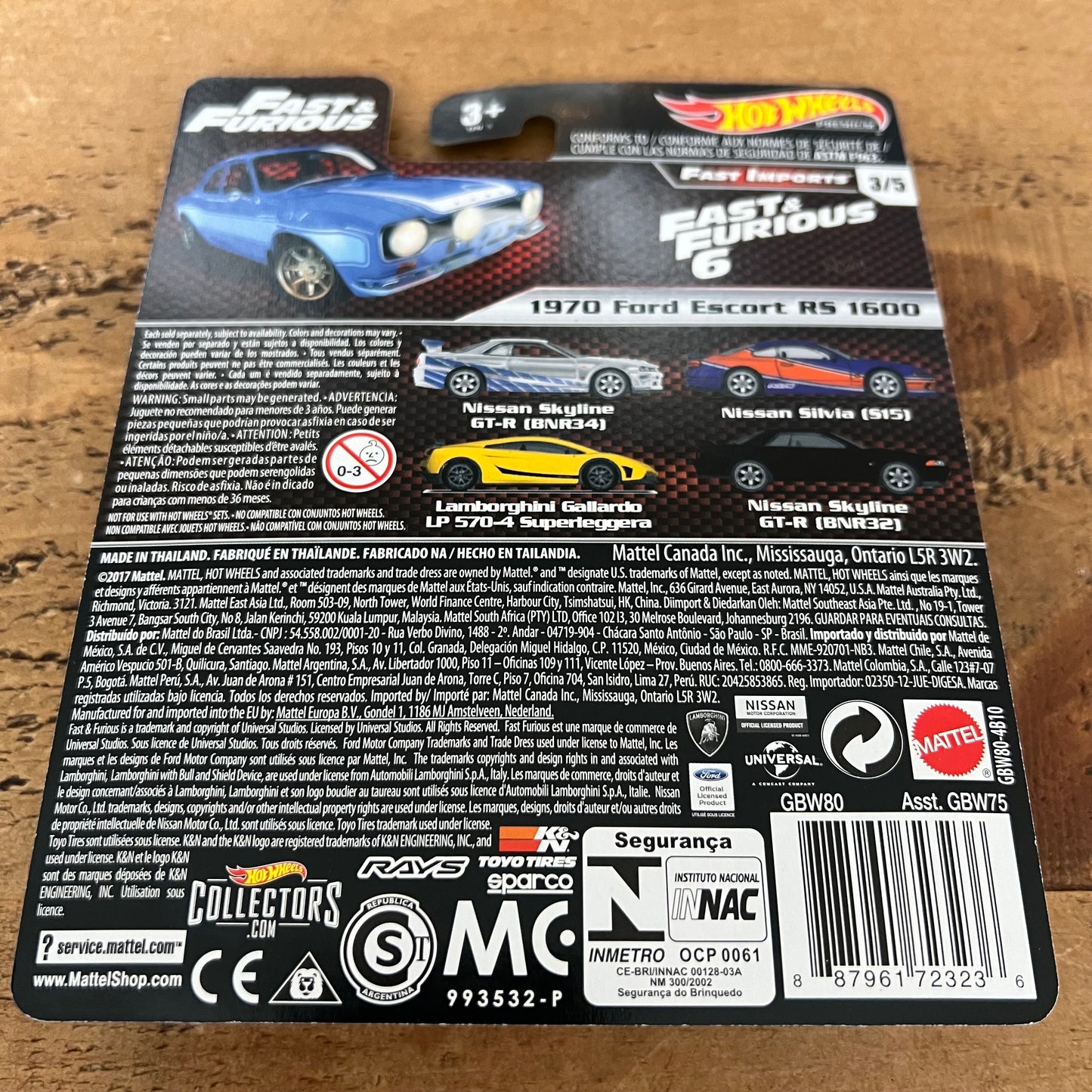 Hot Wheels Premium Fast & Furious Fast Imports 1970 Ford Escort RS1600