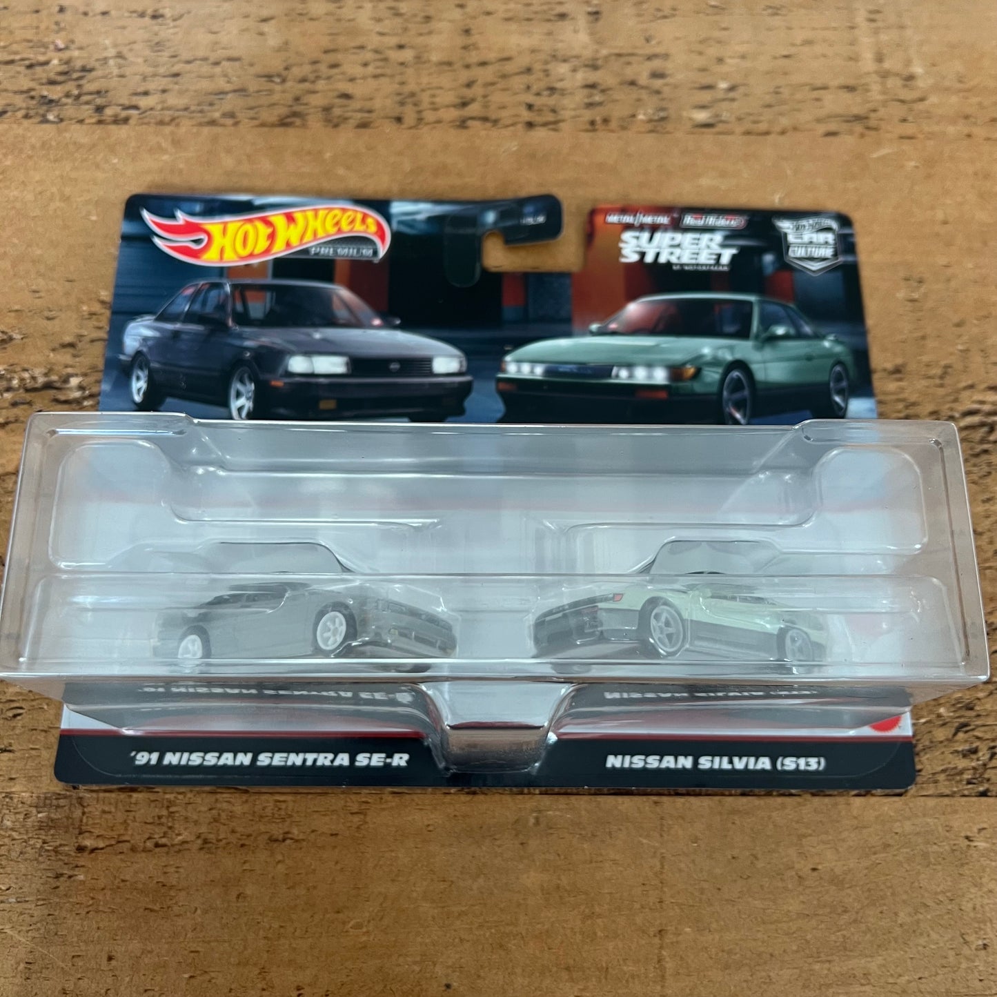 Hot Wheels Premium 2 Pack ‘91 Nissan Sentra SE-R & Nissan Silvia S13