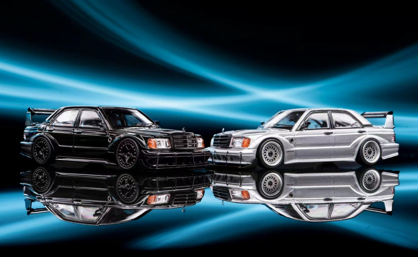 Rhino Model Mercedes Benz 190E Black Modified