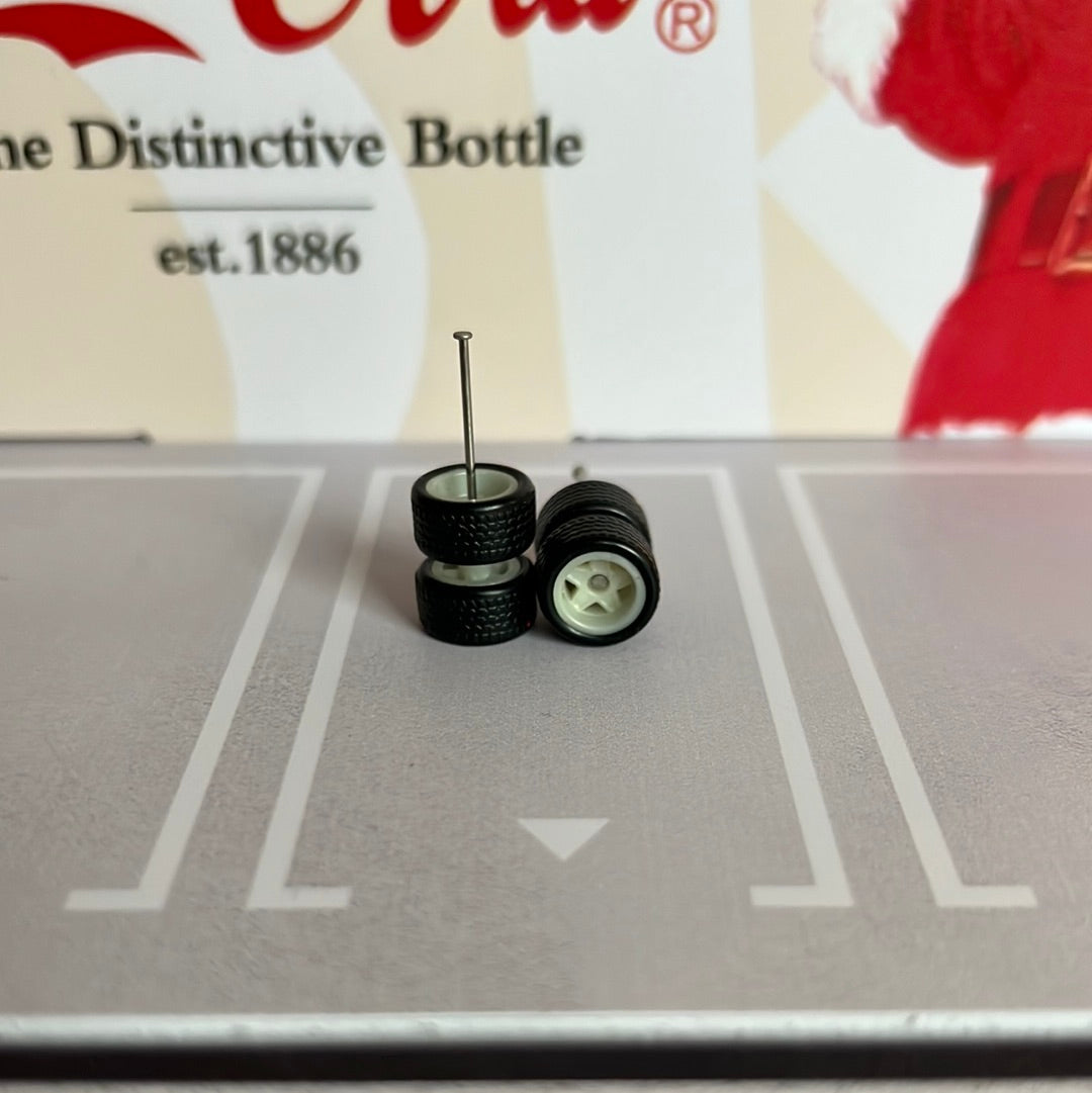 Premium Real Rider Wheels 5 Spoke 10mm White