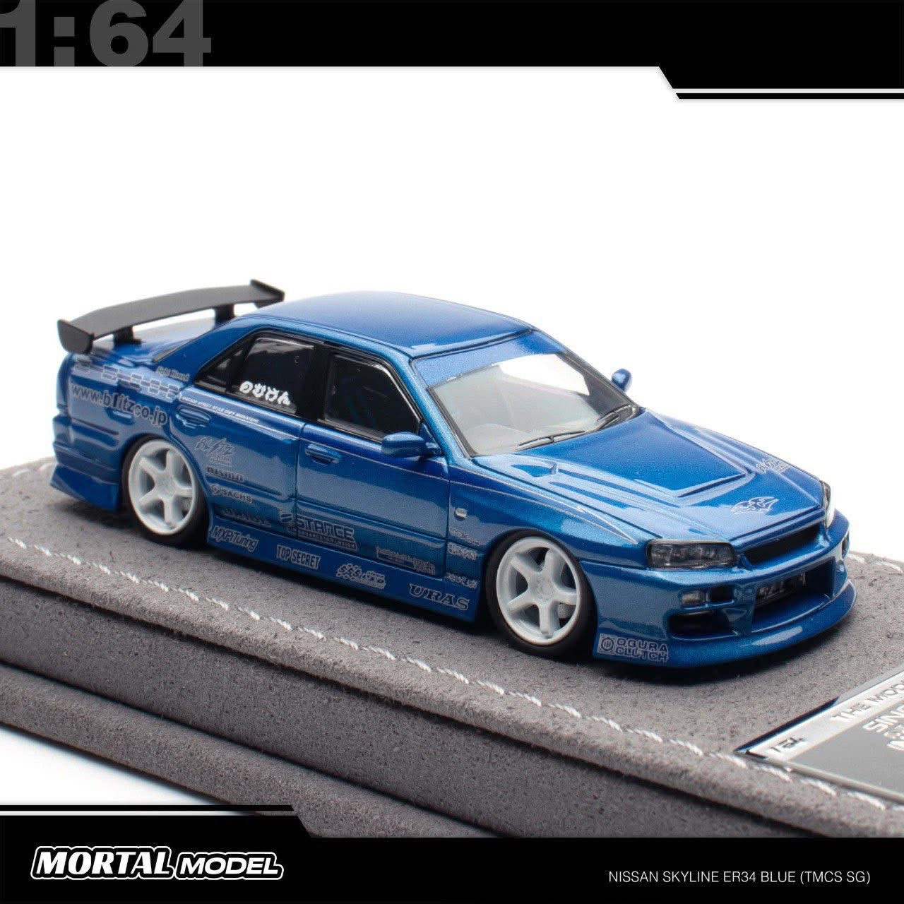 Mortal Model Singapore Event Exclusive Nissan Skyline ER34 Urus Pearl Blue