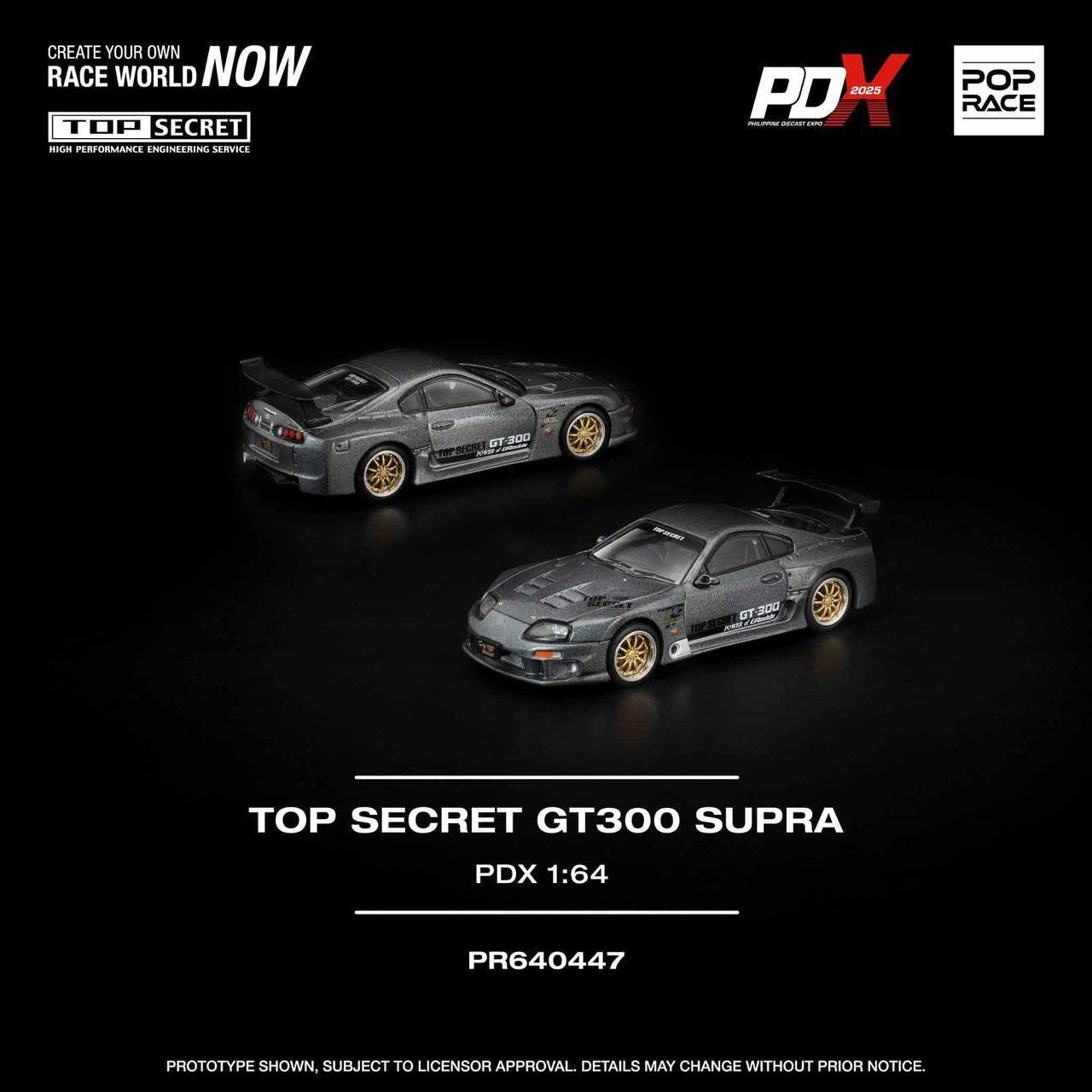 Pop Race PDX Event Exclusive Top Secret GT300 Toyota Supra