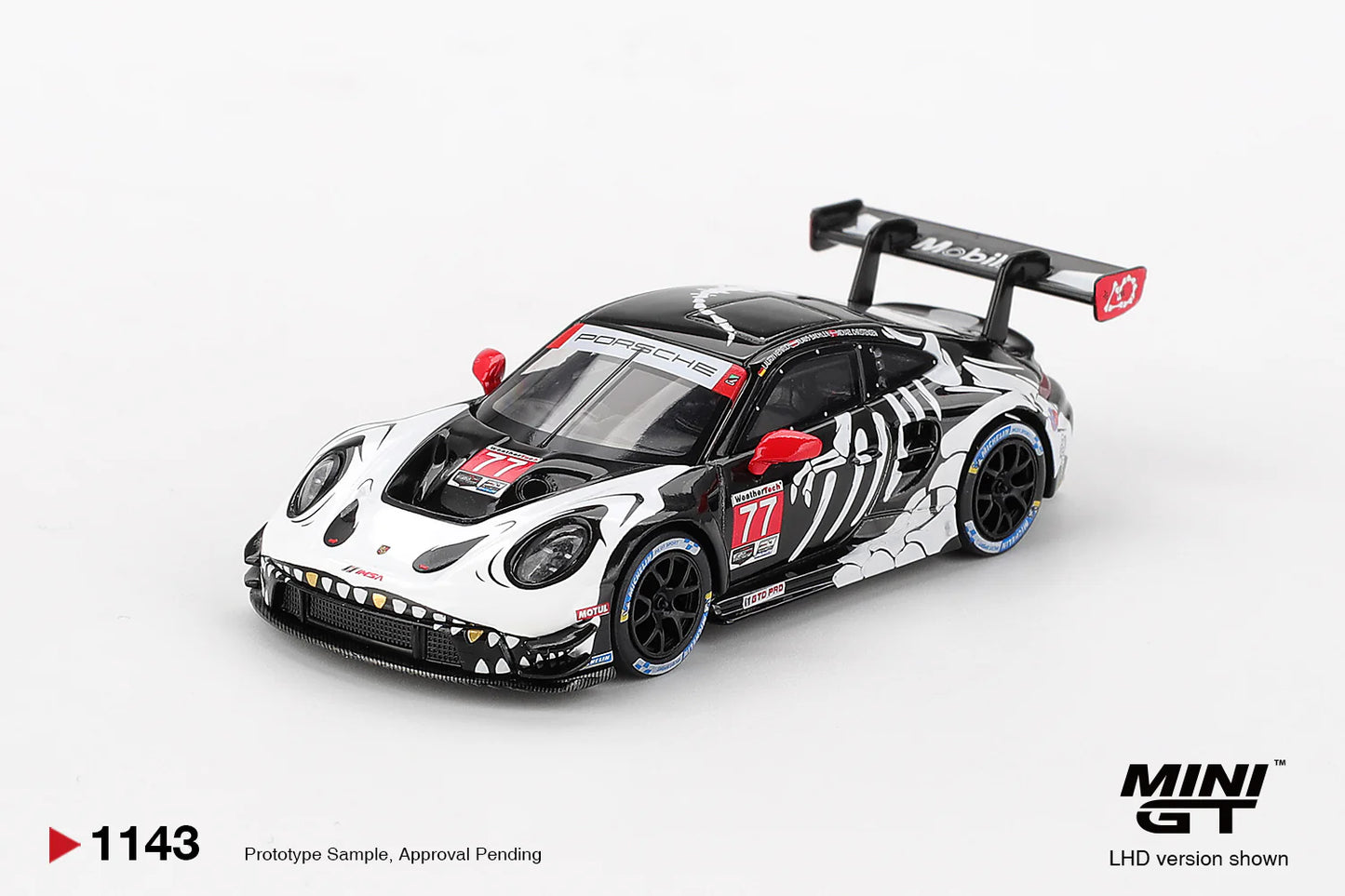Mini GT Porsche 911 GT3 R 2025 IMSA Petit Le Mans AO Racing Rexy Skelton #1143