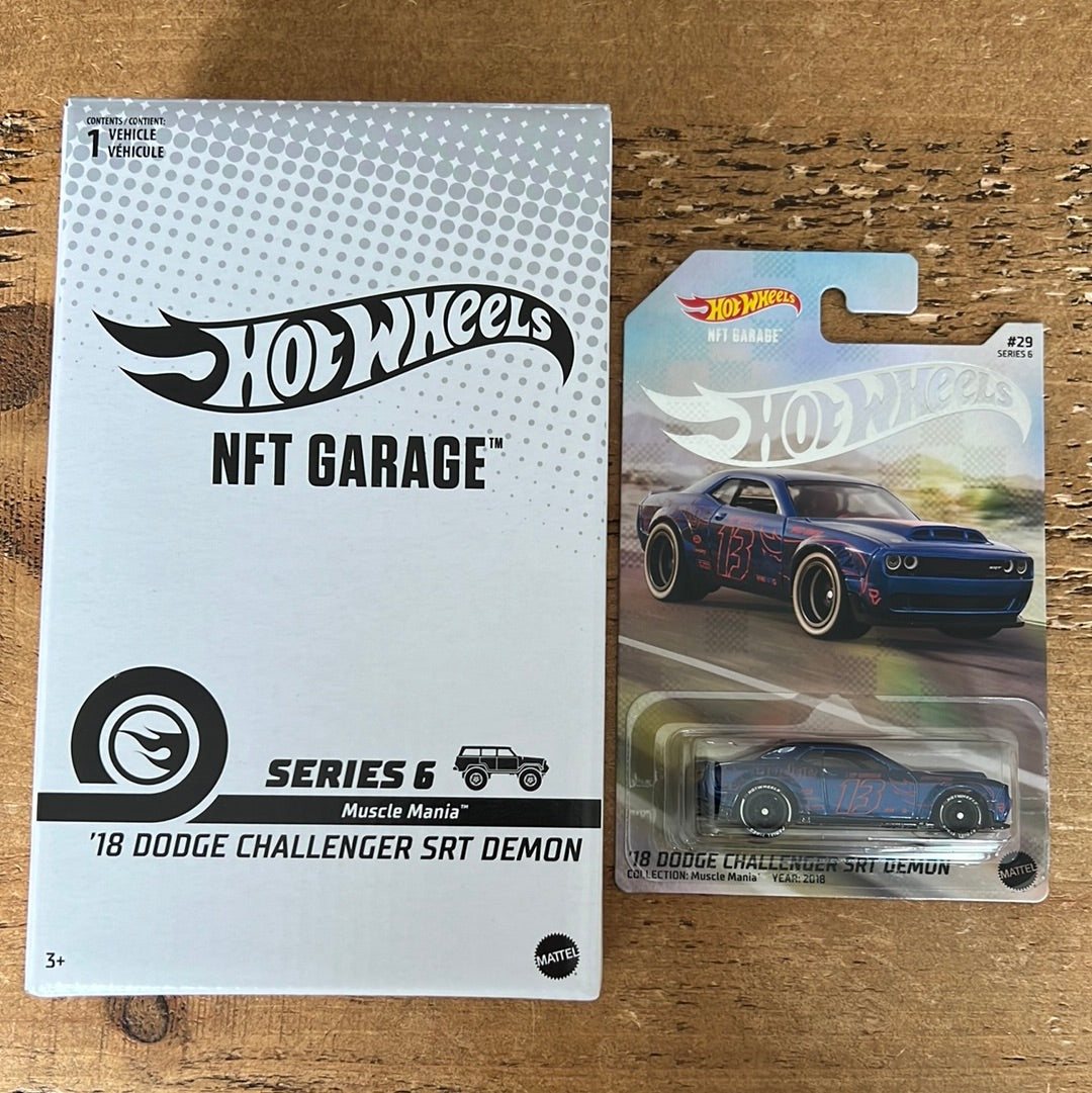 Hot Wheels NFT 18’ Dodge Challenger SRT Demon